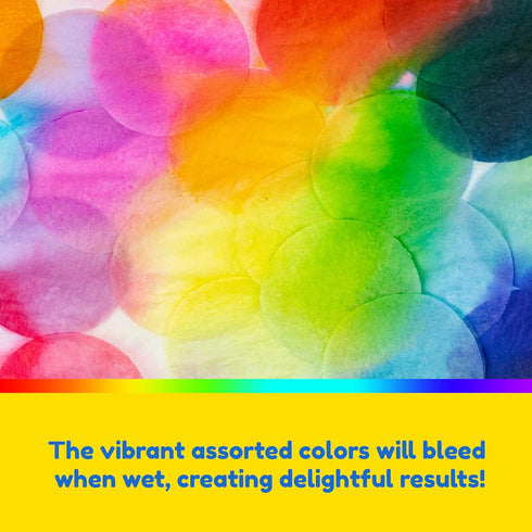 Hygloss Products Bleeding Tissue Paper Circles 2-Inch, 20 Colors, Arts & Crafts, DIY Projects, Scrapbooking, Greeting Cards, 2400 Pieces...