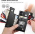 Bocasal Crossbody Wallet Case for iPhone 12/12 Pro with Card Holder,Zipper Card Slot Protector Shockproof Purse Cover with Removable Cross Body St...