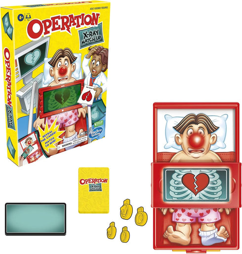 Hasbro Gaming Operation X-Ray Match Up Board Game for 2 or More Players, Matching Game for Kids Ages 4 and Up, with Lights and Sounds...