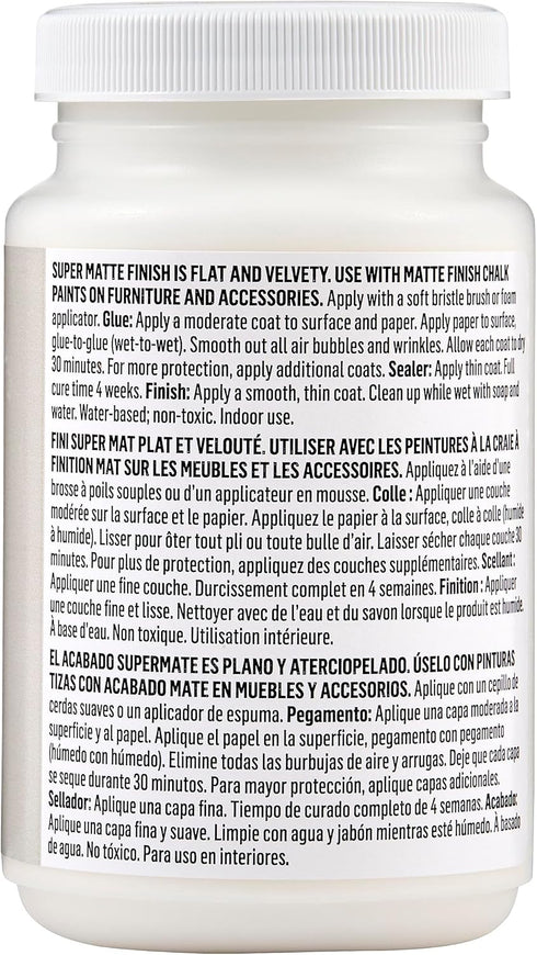 Mod Podge Super Matte, Premium All-in-One Glue, Sealer, and Finish, 8 fl oz, CS27596, Clear...