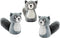 Outward Hound Squeakin' Racoon Hide A Puzzle Plush Replacement Dog Toys - 3 Pack...