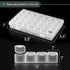 Mr. Pen- Diamond Painting Bead Storage Containers, 28 Grids, 2 Pack, Includes 160pcs Label Stickers, Diamond Art Bead BoxOrganizer...