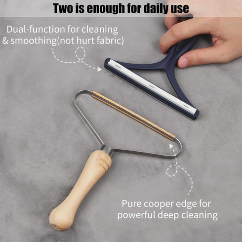 Pet Hair Remover for Couch - 2 Pack Dog Cat Hair Remover for Furniture Portable Pet Hair Fur Removal Tools Carpet Rakes Scraper for Furniture Car ...