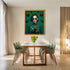 Posterizer 1 pcs-green vintage woman with butterflies collage-Retro Art-Abstract & Modern Art-Gift for Women, Fashionistas, Designer Fashion Fans-...