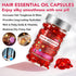 Hair Treatment Serum, Hair Vitamin Serum Capsule, 60PCS Enriched with Moroccan Macadamia Avocado Oils, Vitamins A C E Pro B5, No Rinse and Safe fo...
