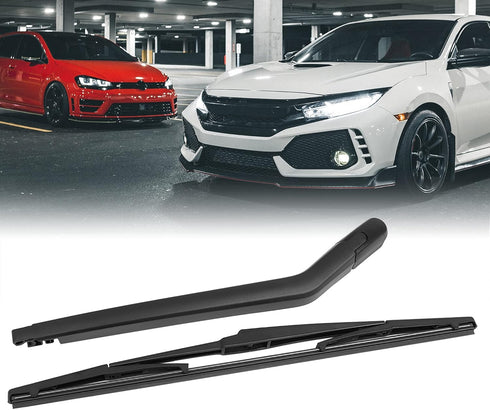 X AUTOHAUX Rear Windshield Wiper Blade Arm Set for Toyota Prius Hatchback 03-09...