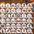 JULBEAR 36 Pieces Reusable Halloween Cake Cookie Stencils Templates Mold Tools for Cookies DIY Holiday Baking Painting Dessert Craft Coffee Decora...