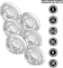 CairnCovers Glass Whiskey Glassware Lids - Glass Cap for Whisky Tasting Glasses by Cairn Craft (6 CairnCover Lids with Numeral Engraving)...