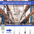 2 Pack 400W Equivalent Led Corn Light Bulb, 6000 Lumen 6000K Daylight 50W LED Corn Lamp, E26/E27 Medium Base for Indoor Garage Factory Warehouse B...