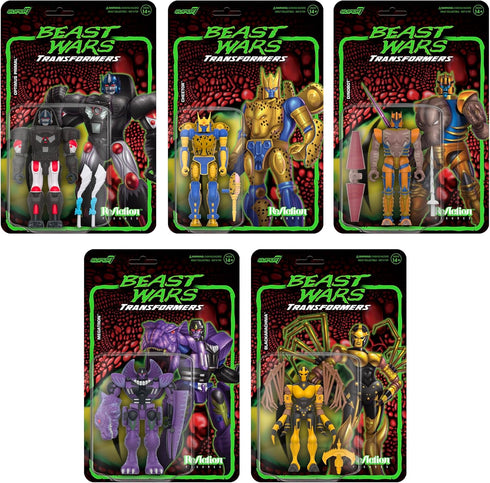 Super7 Transformers Reaction Wave 7 Beast Wars - Optimus Primal Action Figure...