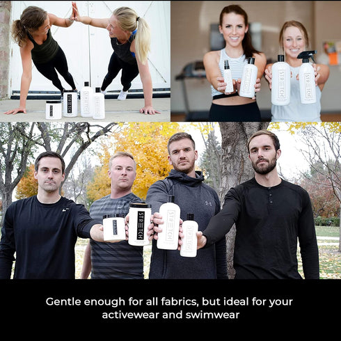 Forever New Stretch Active Wear Laundry Detergent, Powder, Original Scent, 4 Ounce - Ideal for Workout Clothes, Swimwear, Yoga Wear, Athletic Gear...