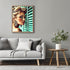 Posterizer 1 pcs-glamorous woman against window blinds portrait -2-Photography Art-Retro Art-Decorations for Bedroom, Office, Living Room - unfram...