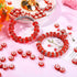AIPRIDY Mixed Color or Single Color Polymer Clay European Spacer Beads, Crystal Rhinestone Charms Beads Rondelle Slide Bead Spacer for DIY Charm J...