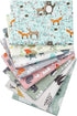 Aubliss 8pcs Fat Quarter Fabric Bundles 100% Cotton 19.6'' x 19.6''(50cm x 50cm) Quilting Cotton Craft Fabric Pre-Cut Squares Sheets for Patchwork...