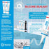 8Oz Clear Waterproof Caulk & Seal Silicone Sealant, Wadities Tile Grout Repair Kit with Grout Remove Scraper, Shrink & Crack Proof for Bathroom, S...