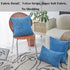 Home Brilliant Throw Pillow Covers Decorative Soft Velvet Corduroy Striped Set of 2 Square Cushion Cover for Couch Bench, 18 x 18 inch, Blue...