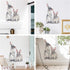 ROFARSO Lifelike Lovely Cute Two Bunnies Rabbits Animal Wall Stickers Removable Wall Decals Art Decorations Decor for Nursery Baby Bedroom Playroo...