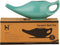 HealthGoodsIn Ceramic Neti Pot for Sinus, Premium Grade, Dishwasher Safe, Holds 225 Ml. Water - Turquoise Color...
