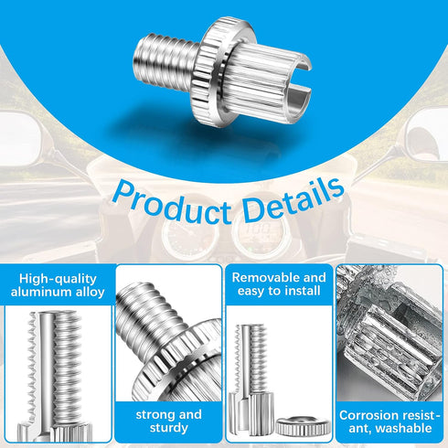 12 Pieces Clutch Brake Cable Adjuster Screw Metric Clutch Brake Cable Adjuster Compatible with ATV Motorcycle 8 mm Cable Adjuster Nut Bolts for Ca...