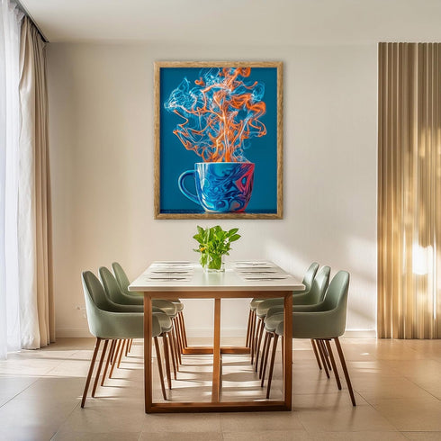 Posterizer 1 pcs-abstract colorful poster-warm beverage-coffee mug -4-Kitchen & Bar Art-Abstract & Modern Art- Art for Cafe, Restaurant, Coffee Ba...