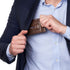 Alpine Swiss Harper Mens RFID Slim Front Pocket Wallet Magnetic Money Clip ID Card Holder Leather Glossy Nappa Brown...