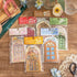 BENOSPACE 90Pcs Aesthetic Scrapbook Paper Vintage Flower Garden Door Scrapbooking Supplies Window Frames Borders Junk Journal Journaling Bullet Ki...