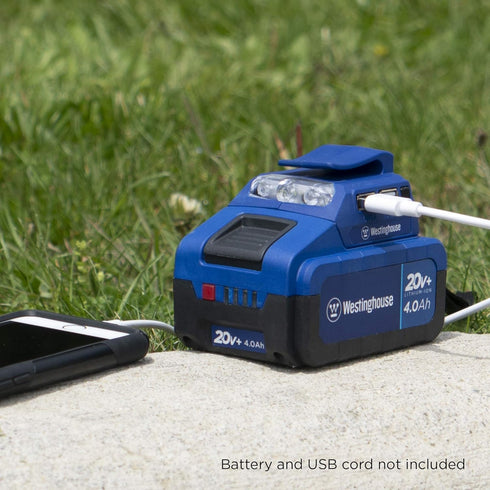 Westinghouse Outdoor Power Equipment 20V USB Power Adapter with LED Light...