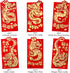 24PCS Chinese New Year Money Envelopes, Lucky Red Envelopes with Gold Foil, 2024 Dragon Year Red Pocket for Kids Adults, Chinese Spring Festival R...