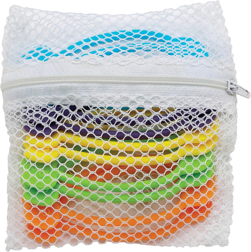 HIC Kitchen Stretch and Twist Silicone Bag Ties, Set of 10 with Storage Bag, Reusable Food Sealing Clips, Secure Chip Clip, Cord Keeper, Freshness...