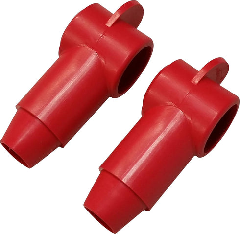 (Red) 3/8" Stud Terminal Cover - Electrical Battery Connection Insulator (2 Pack)...