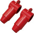 (Red) 3/8" Stud Terminal Cover - Electrical Battery Connection Insulator (2 Pack)...