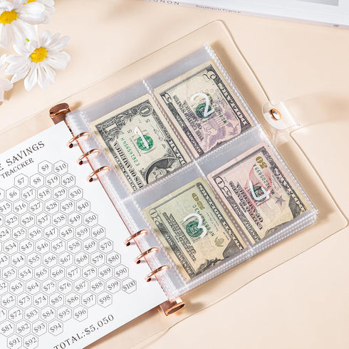 100 Envelopes Money Saving Challenge Binder A5 Money Saving Binder with Cash Envelopes Helping You Complete the Challenge to Save $5,050 in 100 Da...