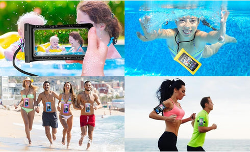 Waterproof Phone Pouch - Floating Waterproof Cellphone Case- Water Proof Clear Holder Protector for iPhone 15 Pro Max, Protector for iPhone with N...