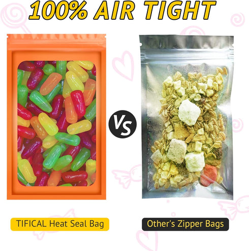 100 PCS Holographic Bags for Lashes, Candy, Small Baggies Sample Bag Smell Proof Packaging Bags for Jewelry, Present, Resealable Bags for Small Bu...