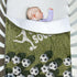 Soccer Blanket - Soft Plush Flannel Blanket with Double Layer Dotted Backing for Baby Kid Teen Boys Girls Gifts White & Green...
