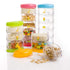 Innobaby Packin' Smart Stackable and Portable Storage System for Formula, Baby Snacks and more. 5 Stackable Cups in Blueberry Sorbet. BPA Free....