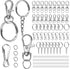 LEOBRO 145PCS Key Chain Rings and Keychain Clips for Keychains, Lobster Claw Clasps and Key Rings, Keychain Accessories, Bulk Lanyard Clips Keycha...