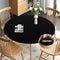 Obstal Fitted Round Table Cloth, Reversible Waterproof Stain Resistant Elastic Stretch Tablecloth, Wipe Clean Table Cover for Outdoor/Indoor Use, ...