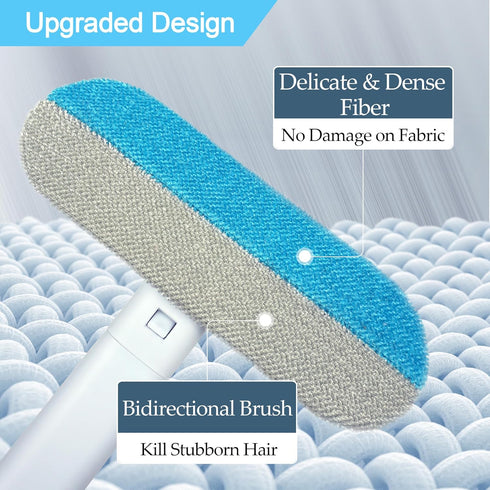 Pet Hair Removal Tool 2 Pieces, Dog and Cat Hair Remover for Couch Carpet Furniture, 4 in 1 Multifunctional Pet Hair Removal Broom, Cleaning Brush...