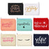 Weewooday 16 Packs Make Up Bags Multicolor Funny Canvas Makeup Bags Travel Cosmetic Bags Inspirational Makeup Pouch with Zippers Cotton Canvas Toi...