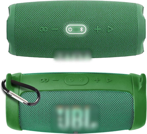 Silicone Case Cover for JBL Charge 5 Waterproof Portable Bluetooth Speaker, Travel Carrying Protective Gel Soft Skin, Waterproof Rubber Pouch with...