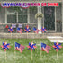 36 Pcs 4th of July Patriotic Decorations, Memorial Day Pinwheels and Flags Small Fourth of July Red White and Blue Stars Stripes Kids Windmills In...