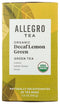 Allegro Tea, Organic Decaf Lemon Green Tea Bags, 20 ct...