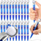 24 Pcs Golf Ball Pen Sports Ballpoint Pens Golf Pens Golf Party Favors Cool Writing Pen for Students Supplies Stationery School (Blue)...
