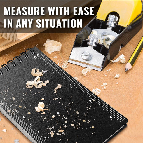 POPYOLA 4 Pack Waterproof Pocket Notebook, 3x5 Pocket Notepad, All Weather Mini Spiral Notepad, Write in the Rain Police Notepad with 100 Squared ...