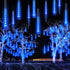 JJGoo Christmas Lights Meteor Shower Rain Lights, 10 Tube 12 inch 240 LEDs Icicle Lights Outdoor Raindrop Lights for Xmas Halloween Wedding Party ...