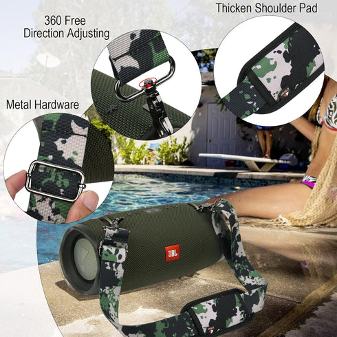 TXEsign Travel Carrying Shoulder Strap for JBL Xtreme/Xtreme 2/Xtreme 3 Portable Bluetooth Speaker, Adjustable Replacement Shoulder Carry Strap fo...