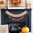 Uniwish Happy Fall Banner with Pumpkin Maple Leaves Sign Garland Fall Thanksgiving Day Decorations Mantle Fireplace Hanging Bunting...