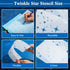 4 Pack Star Stencil 4 Sizes Star Shaped Painting Template Reusable Plastic Twinkle Starburst Painting Stencils for Wall Wood Canvas Fabric, Use fo...