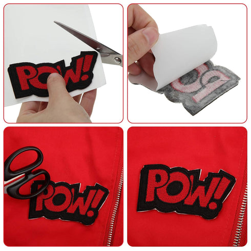 Double Sided Patch Adhesive Badge Washable Press on Double Sided Patch Fabric Glue Adhesive Adhesive Sheets Cut to Fit Freestyle Patch Adhesive Ki...